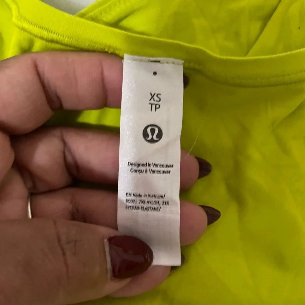 Lululemon Athletica Neon Yellow One-Piece Swimsuit